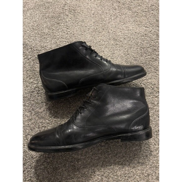 Mezlan Size 9 Camden Cap Toe Leather Black  Boots Shoes Ankle MEN\'S Spain main image 6